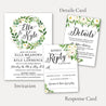 Greenery Wreath Wedding Complete Package Set Printable Template
