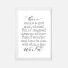Here Sleeps A Girl Wall Art Printable Template