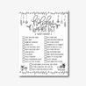 Holiday Bucket List Printable Template