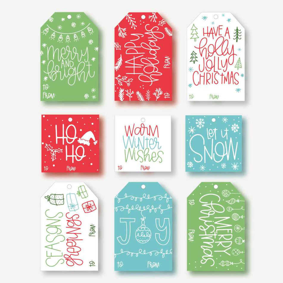 Holiday Gift Tags Printable Template