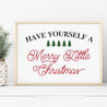 Have Yourself A Merry Little Christmas Holiday Print Template Printable