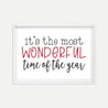 It's The Most Wonderful Time Of The Year Holiday Print Template Printable