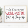 It's The Most Wonderful Time Of The Year Holiday Print Template Printable