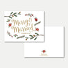 Holiday Wedding Thank You Card Printable Template