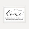 Home Definition Home Decor Sign Template Printable