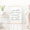 Printable You Put Your Arms Around Me and I'm Home Wall Art Template