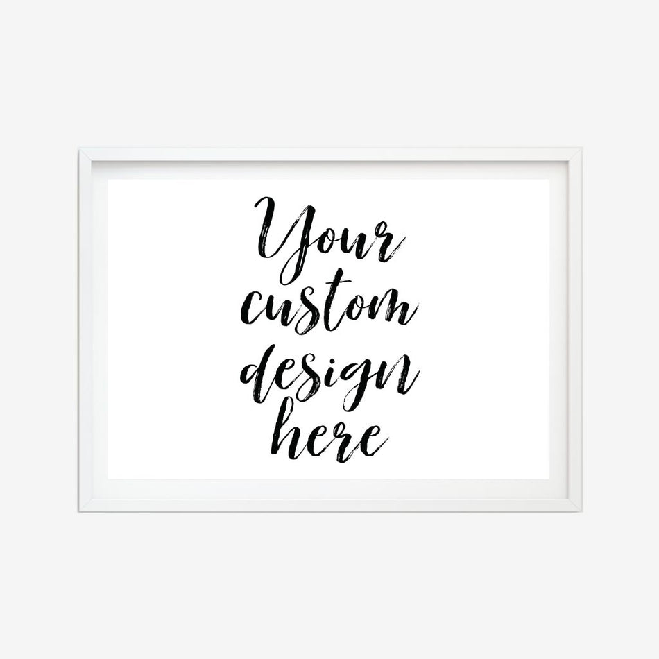 Printable Your Custom Designs Here Wall Art Template