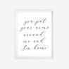 Printable You Put Your Arms Around Me and I'm Home Wall Art Template