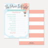 Hot Air Balloon Baby Shower Games Set Printable Template