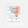 Hot Air Balloon Baby Shower Diaper Raffle Sign Printable Template