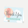 Hot Air Balloon Baby Shower Thank You Card Printable Template