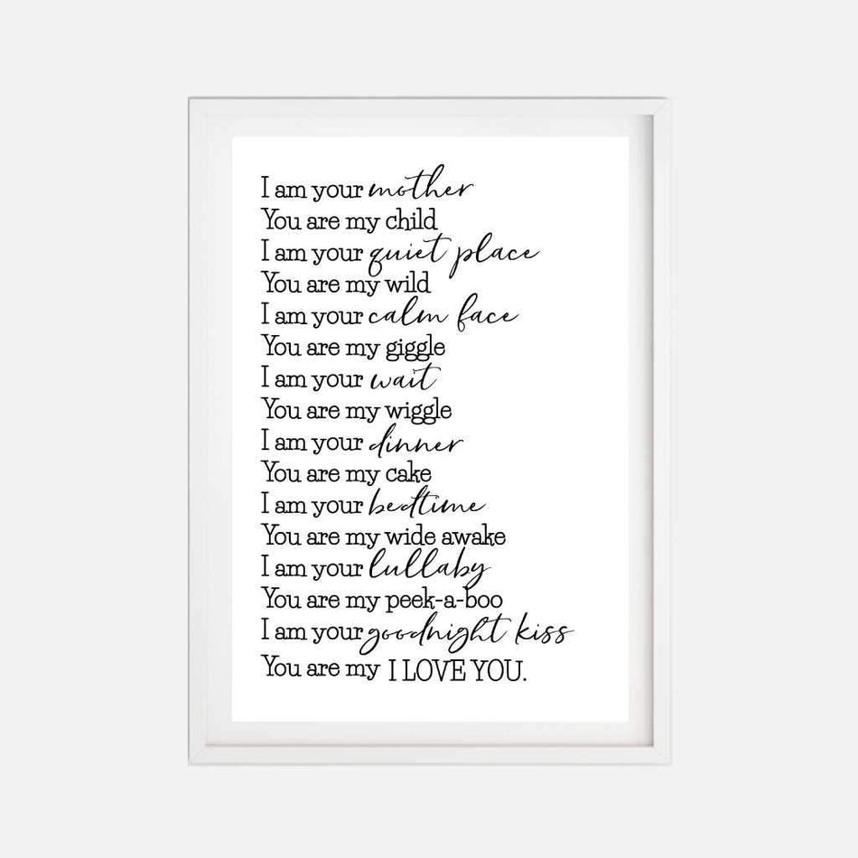 I Am Your Mother Wall Art Printable Template