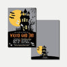 Haunted House  Halloween Invitation Printable Template 