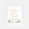 Book Themed Baby Shower Treats Sign Printable Template
