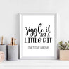 Jiggle It Just A Little Bit Wall Art Bathroom Home Decor Sign Printable Template