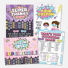 Joint Superhero Kids Party Sign Set Printable Template