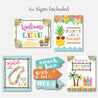 Luau Tiki Sign Decoration Printable