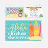 Luau Party Accessories and Decor Package Printable Templates