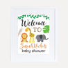 Jungle Baby Shower Welcome Sign Printable Template
