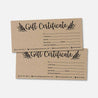 Kraft Gift Certificate Printable Template