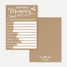 Kraft and White Floral Baby Shower Who Knows Mommy Best Game Printable Template