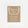 Kraft and White Floral Baby Shower Mimosa Sign Printable Template