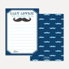 Little Man Baby Shower Advice Card Printable Template