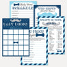 Little Man Baby Shower Games Set Printable Template