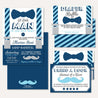 Little Man Baby Shower Invitation Suite Printable Template