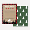 Lumberjack Baby Shower Prediction Advice Wishes Bundle Printable Template