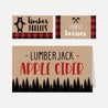 Lumberjack Kids Party Accessories and Decor Printable Template