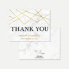 Marble and Gold Geometric Wedding Thank You Card Printable Template