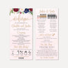 Marsala Wreath Wedding Program Printable Template