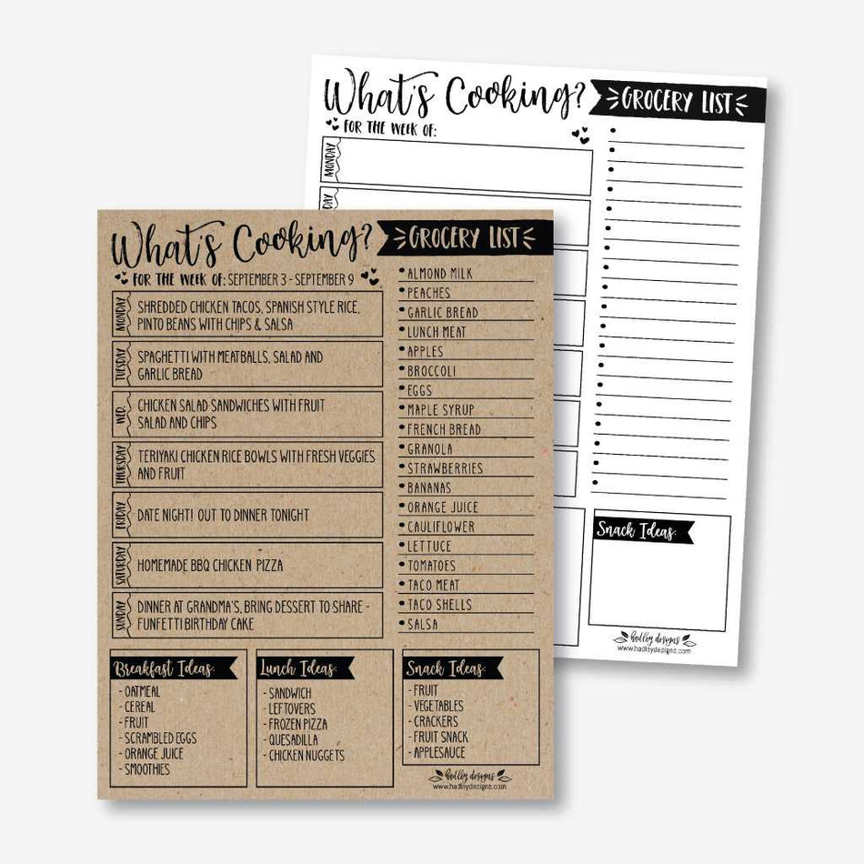 Meal Planner Printable Template
