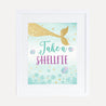 Mermaid Baby Shower Selfie Sign Printable Template