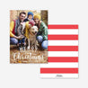 Merry Christmas Stripes Christmas Card Printable Template