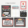 Movie Night Signs Set Kit