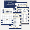 Nautical Baby Shower Games Set Printable Template