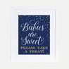 Nautical Baby Shower Treats Sign Printable Template