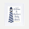 Nautical Baby Shower Welcome Sign Printable Template