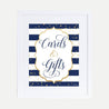 Nautical Baby Shower Cards and Gifts Sign Printable Template