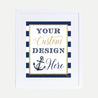 Nautical Baby Shower Custom Sign Printable Template
