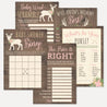 Oh Deer Girl Baby Shower Games Set Printable Template