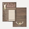 Oh Deer Girl Baby Shower Games Set Printable Template