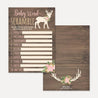 Oh Deer Girl Baby Shower Games Set Printable Template