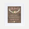 Oh Deer Girl Baby Shower Welcome Sign Printable Template