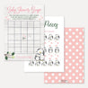 Owl Girl Baby Shower Games Set Printable Template