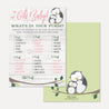 Owl Girl Baby Shower Games Set Printable Template