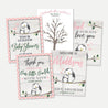 Owl Girl Baby Shower Sign Bundle Printable Template