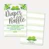 Peas In A Pod Twins Baby Shower Diaper Raffle Printable Template